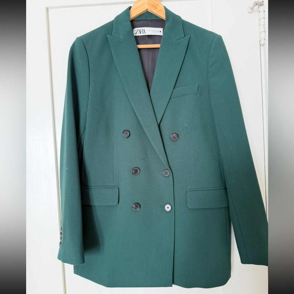 Zara | Sleek Forest Green Blazer